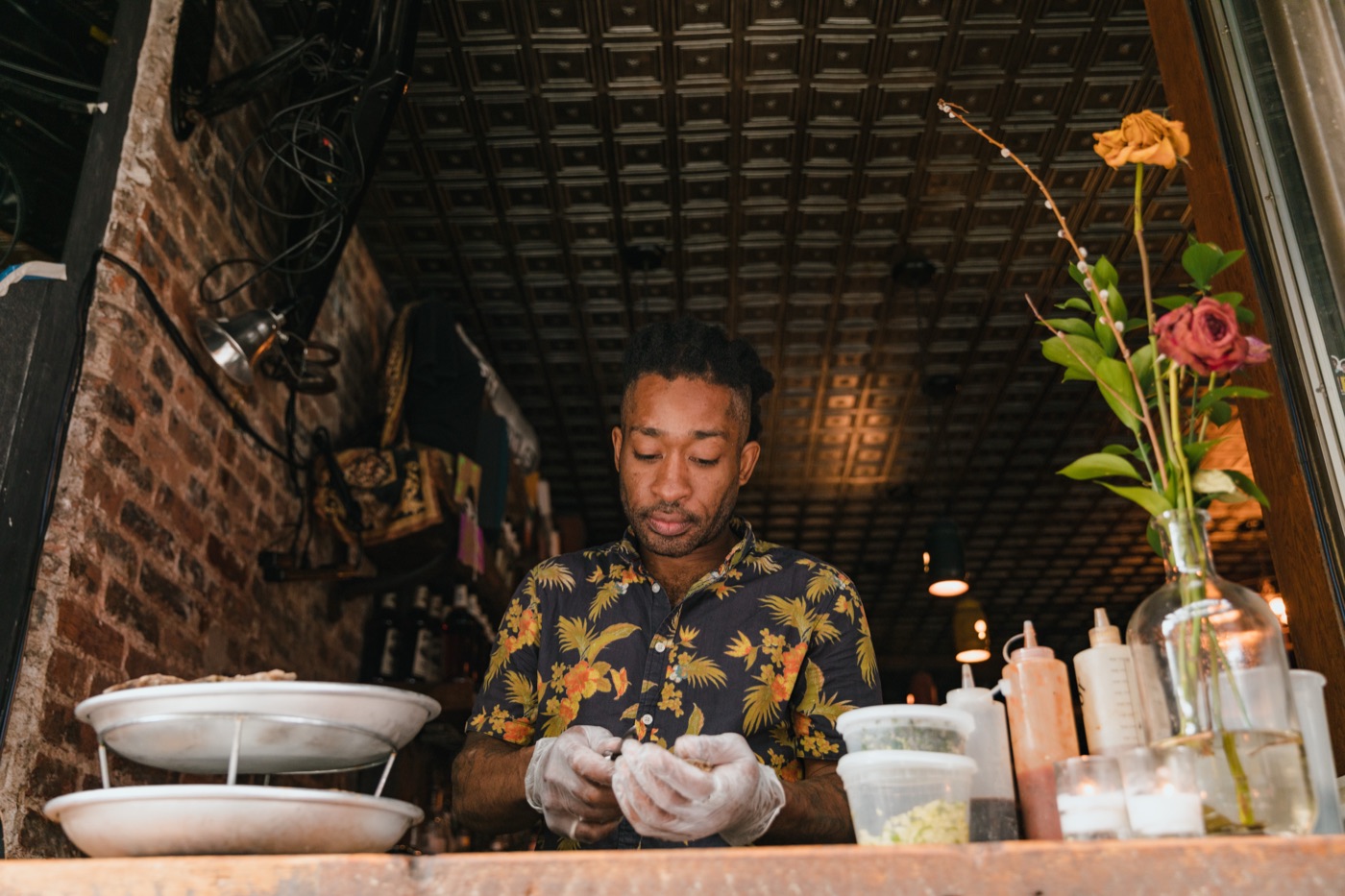 A Toronto restaurant kitchen at work
